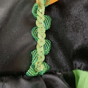 Vestido <span class=keywords><strong>de</strong></span> Princesa Personalizable con Logotipo, Empaque y Patrón Personalizados, Disfraz <span class=keywords><strong>de</strong></span> Carnaval Negro y Verde para Niñas - Product Image 6