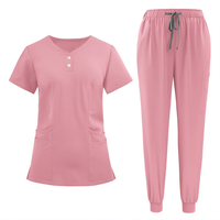 Ensembles de blouses et pantalons d'infirmiers à manches courtes pour hommes, avec logo personnalisé imprimé, pour les professionnels de la santé