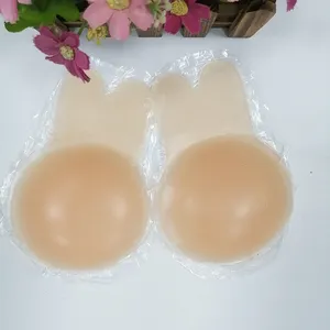 2021 New Arrival Product Rabbit Ear Pull-up Reusable Sexy Clear Self-adhesive Silicone Bra Nipple Cover