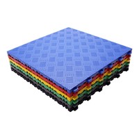 Baldosas Modulares Resistentes para Piso de Garaje Interior, Vinilo Antideslizante, Rejilla, Sistema de Click, Impermeables, Ecológicas, para Almacén