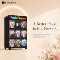 BANDENG 6510XH 10T Vitrina Comercial para Venta de Flores Automatizada con Capacidad para 8 Artículos de Flores Frescas