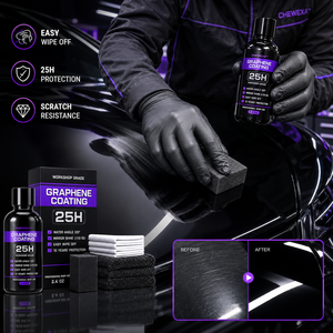 Revêtement graphène professionnel 25H haute brillance hydrophobe, protection 10 ans, solution pour usage en atelier 2.4oz - Product Image 4
