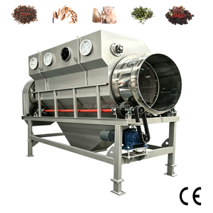DZJX Food Grade Rotary Drum Screen CE For Organic Fertilizer Production Line Compost Wood Chips Fine Filtration Equipment