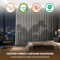 Rideaux occultants modernes Fuyao Dong-fang en tissu teint de qualité supérieure, certifiés SGS, pour chambre principale et villa de luxe