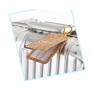 Etiquetas de equipaje de corcho PU, tarjetas de embarque, etiquetas de nombre, porta boletos, porta pasaportes, regalos promocionales personalizados - Product Image 4