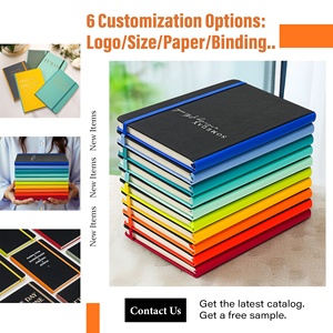 Nhà Cung cấp trường học máy tính xách tay thời trang 8.45x5.7 "Tùy chỉnh màu bìa cứng Tạp Chí PU da Nhật Ký notepad chương trình nghị sự với lót in ấn - Product Image 3