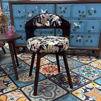 Tabouret de coiffeuse rotatif vintage en bois massif, style chinois et français traditionnel, pour chambre, bureau, salle à manger, hôtel, personnalisable