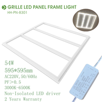 Cadre de panneau lumineux Led, plafonnier de maison 595 Edgelit universel 54w, lumières de Grille