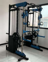 Machine de musculation multifonctionnelle Smith Machine Power Cage Squat Rack, équipement de gym, machine d'entraînement de force, très vendue