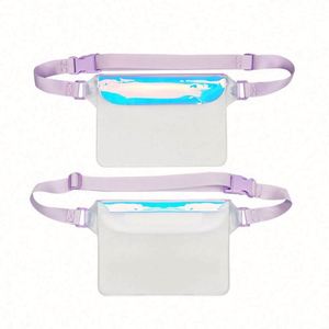 New Custom Boating Swimming Laser Pvc Transparent Pouch Bag Purse Bum Bag <b>Waterproof</b> Clear Pvc Waist Bag Fanny <b>Pack</b> - Product Image 1