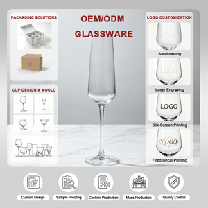 Flûte <span class=keywords><strong>à</strong></span> <span class=keywords><strong>champagne</strong></span> en cristal sans plomb en gros avec coffret cadeau personnalisé, commande en stock, faible MOQ pour mariage, verre <span class=keywords><strong>à</strong></span> <span class=keywords><strong>champagne</strong></span> 230 ml - Product Image 4