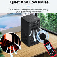 Haut-parleur intelligent portable d'extérieur P20+1080P avec lumière LED, mini projecteur 3D Home Cinéma, Android 9, batterie intégrée, 2 Go de RAM, lampe laser