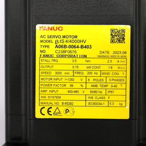 มอเตอร์ฟานุค A06B-0064-B403 ของแท้สำหรับระบบอัตโนมัติทางอุตสาหกรรม - Product Image 5
