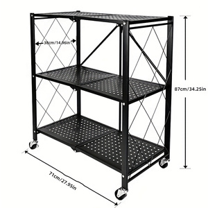 Estanterías Plegables y Expandibles de 5 Niveles, Estantes Metálicos Ajustables y Colapsables para Almacenamiento - Product Image 2