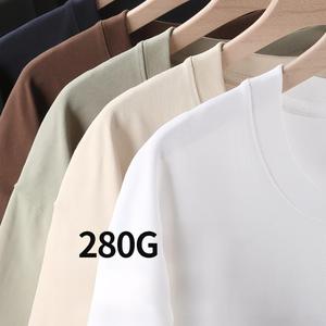 T-Shirt Casual a manica corta 280 Gsm 100% oversize cotone personalizzato in esecuzione all'ingrosso <span class=keywords><strong>stampa</strong></span> cina maglietta sportiva <span class=keywords><strong>per</strong></span> uomo donna - Product Image 4