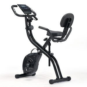 Vélo d'exercice X-Bike à résistance magnétique pliable avec écran LCD de fréquence cardiaque, équipement de fitness à domicile - Product Image 3
