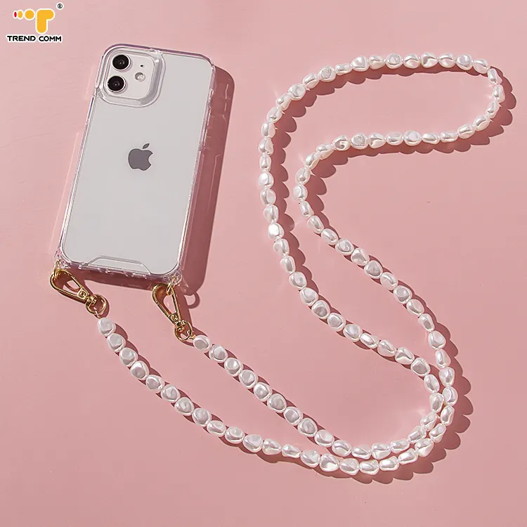 Custom Phone Case With Crystal Cover Accessories Long Mobile Phone Chain For iPhone 13 Pro Chain