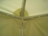 Carpa de Lujo para Bodas con Doble Techo Alto, Elegante Carpa Pagoda para Eventos con Ventanas Tipo Catedral, Toldo para Fiestas Color Marfil, Precio de Fábrica