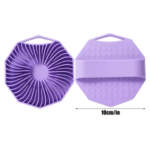 Esponja de ducha para el cuerpo, esponja de silicona para lavarse el cuerpo, 2 piezas, cepillo de limpieza masajeador, accesorios de baño - Product Image 6