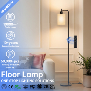 Lampadaire moderne avec <span class=keywords><strong>abat</strong></span>-<span class=keywords><strong>jour</strong></span> en lin, télécommande à intensité variable, températures de couleur réglables, pour salon, chambre, bureau, coin - Product Image 1