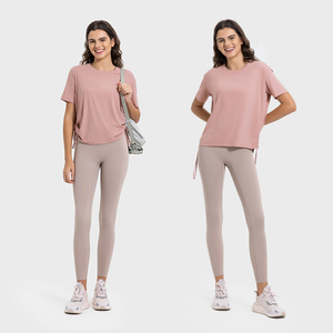 Top transpirable de <span class=keywords><strong>autocultivo</strong></span> holgado de manga larga estilo Lulu para mujer, top de entrenamiento para fitness y yoga para mujer - Product Image 2