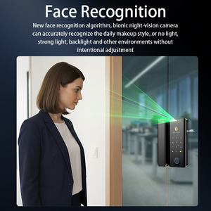 New Intelligent Remote Control Smart Fingerprint Password IC Card Smart Lock for Glass Wooden <strong>Door</strong> - Product Image 6