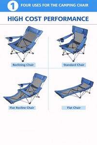 Custom Aluminum Alloy High Back Outdoor Folding <b>Moon</b> <b>Chair</b> for Camping & Beach Use - Product Image 4