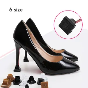 High quality square high heel protector caps heel cushion pads silicone pads anti crack heel protector