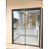Puertas Corredizas Panorámicas de Vidrio con Aislamiento Térmico de Aluminio de Diseño Moderno 2025 para Cocina, Baño y Villa