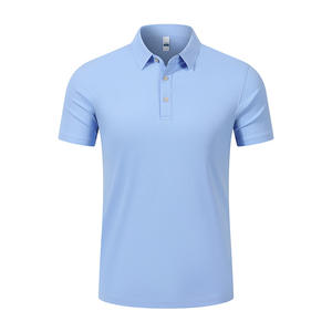 เสื้อยืดโปโลสำหรับผู้ชายเสื้อโปโลพิมพ์ลายขนาดใหญ่พิเศษเสื้อกอล์ฟผ้าฝ้ายเปล่าพิมพ์โลโก้ตามสั่ง - Product Image 2