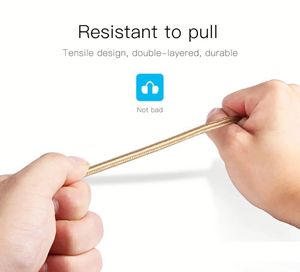 Câble USB tressé en nylon, câble de données USB à charge rapide - Product Image 3