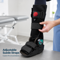 Botte de marche orthopédique à air pour stabilisation post-opératoire, récupération de fracture, fixation de la cheville, en plastique rigide