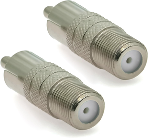 F Female to <strong>RCA</strong> Male <strong>Coaxial</strong> Audio Adapter CCTV Connector - Product Image 3
