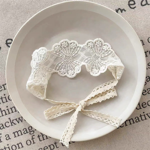 한국 땋기 헤어 액세서리 넥타이 머리띠 여성용 달콤한 꽃 헤어 밴드 - Product Image 4