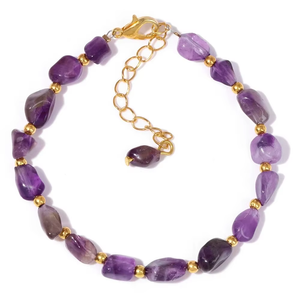 Braccialetto in Pietra Naturale per Donne, Occhio di Tigre e Amazzonite, Bracciale Delicato con Perline, Catena in Acciaio Inossidabile, Gioiello con Cristalli Curativi, Regalo - Product Image 5