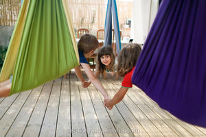 Amaca Terapeutica Personalizzata Blu a Doppio Strato con Stampa per Integrazione Sensoriale per Bambini, Adulti e Adolescenti <span class=keywords><strong>Amazon</strong></span> - Product Image 6