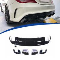 Haute qualité pour 2014-2019 W117 classe Cla mise à niveau Style CLA-63 DIFFUSEUR À LÈVRE ARRIÈRE Tuyaux de queue