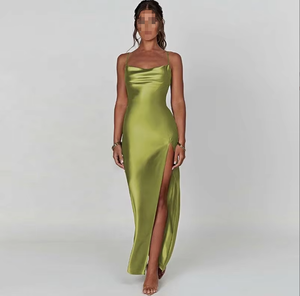 BR4264 <span class=keywords><strong>Elegante</strong></span> Vestido Largo para Mujer, Vestido Sexy sin Espalda, Vestido Ajustado para Fiesta de Noche, Vestido de Cintura Alta - Product Image 5