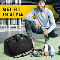 Sac de voyage personnalisé pour équipement de gymnastique sportive avec sangles à compartiment pour chaussures, parfait pour les entraîneurs d'équipe, idéal pour le football, le baseball