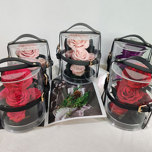 Caja de regalo de tambor acrílico de mano de rosa de flor eterna de jardín secreto Año Nuevo Día de San Valentín Regalo de cumpleaños BestFriend Girlfriend - Product Image 2