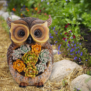 Lampade solari da esterno in resina a forma <span class=keywords><strong>di</strong></span> animali, ornamenti a forma <span class=keywords><strong>di</strong></span> gufo per prato e giardino, personalizzabili in base a <span class=keywords><strong>disegni</strong></span> o modelli forniti. - Product Image 4