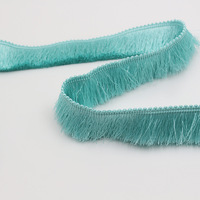 Frange de rideau en polyester, dentelle jacquard, garnitures à franges, accessoires vestimentaires, garnitures de 2,8 cm de largeur