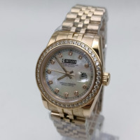 Montre mécanique pour homme SeillocE, bracelet en acier inoxydable, boîtier rond de 31 mm, cristal saphir, cadran analogique, affichage de la date, élégante et luxueuse