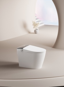 <span class=keywords><strong>Toilette</strong></span> intelligente en céramique moderne IPX4, auto-nettoyante, chauffée, double chasse d'<span class=keywords><strong>eau</strong></span>, télécommande, économie d'<span class=keywords><strong>eau</strong></span>, allongée, siphon en S - Product Image 3