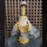 Vente directe d'usine : Nouveau style de chicha en résine de 55 cm, forme griffe de dragon, artisanale et unique, ensemble complet, vente en gros.