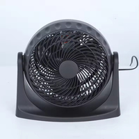 Ventilateur de bureau portable 10 pouces, mini ventilateur de table compact à 3 vitesses avec interrupteur rotatif, ventilateur de bureau fin et compact