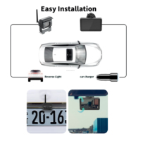 Système de caméra de recul 5 "LCD moniteur de recul + Vision nocturne IR longue Distance avec caméra de recul en métal sans fil IP67