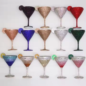 Sac de soirée de luxe en forme de <span class=keywords><strong>verre</strong></span> à <span class=keywords><strong>martini</strong></span> en cristal, sacs à main de créateur pour femmes avec strass et diamants, idéal pour les soirées - Product Image 4