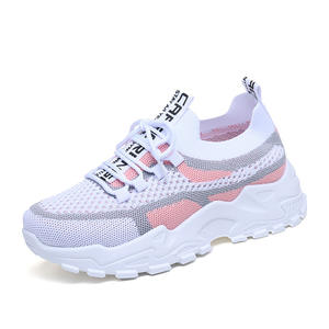 Zapatos Deportivos Transpirables con Cordones y Suela Gruesa para <span class=keywords><strong>Mujer</strong></span>, Ideales para Primavera, Casuales y a la Moda, con Suela de PVC, Venta Directa de Fábrica - Product Image 5