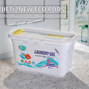 เจียตี้2นิว 5in1 เจลซักผ้าแบบใช้แล้วทิ้ง กลิ่นหอมติดทนนาน ผลิตจากพืช เป็นมิตรต่อสิ่งแวดล้อม ความเข้มข้นสูง ปราศจากพลาสติก - Product Image 2